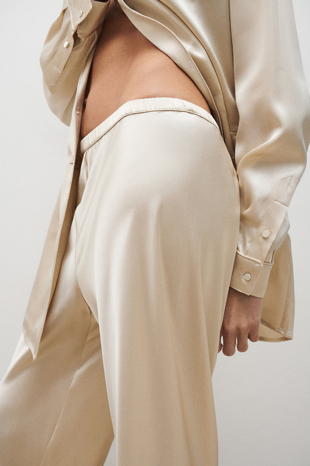 Bias Cut Pants Hazelnut