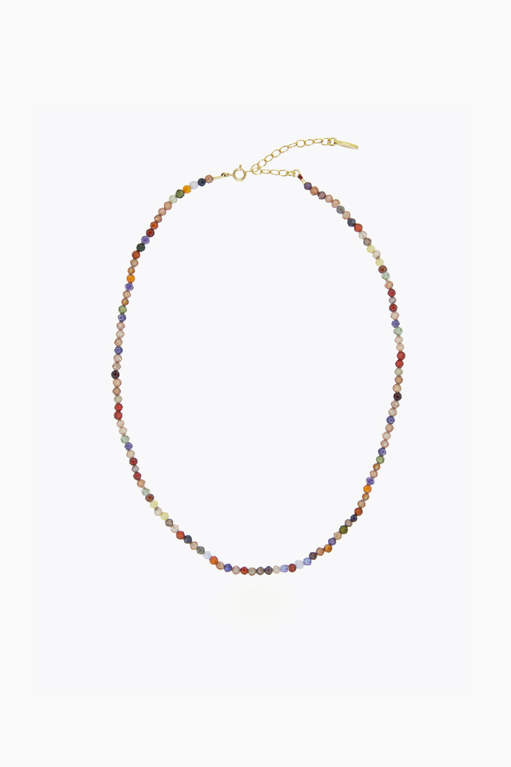 Melies Moon Charm with Rainbow Necklace