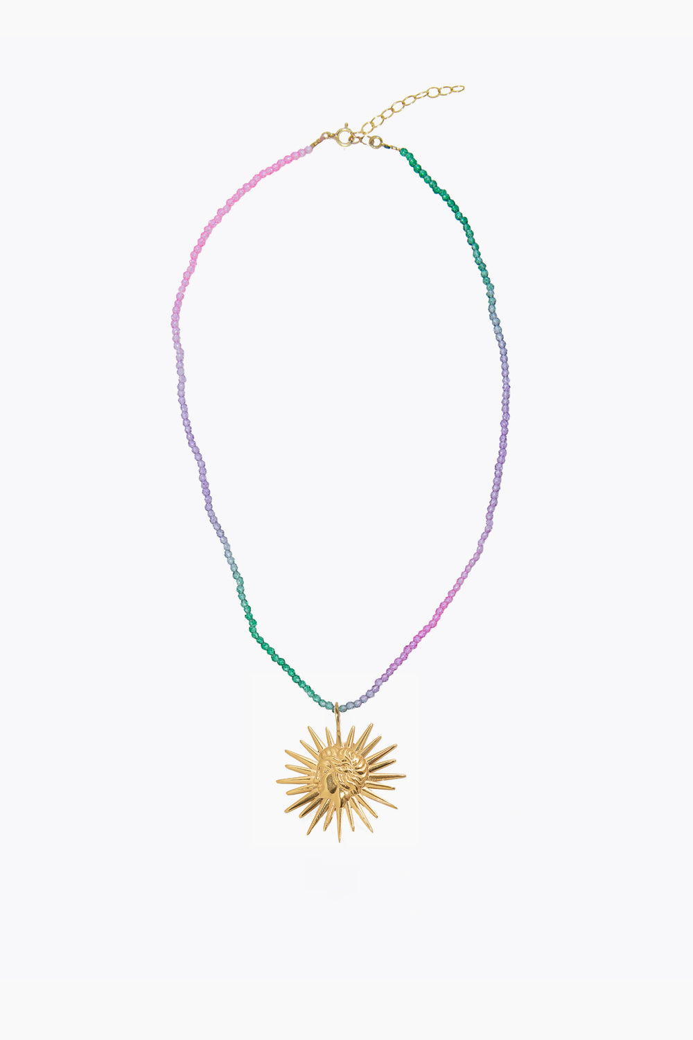 Candy Crush Necklace with Sun Charm