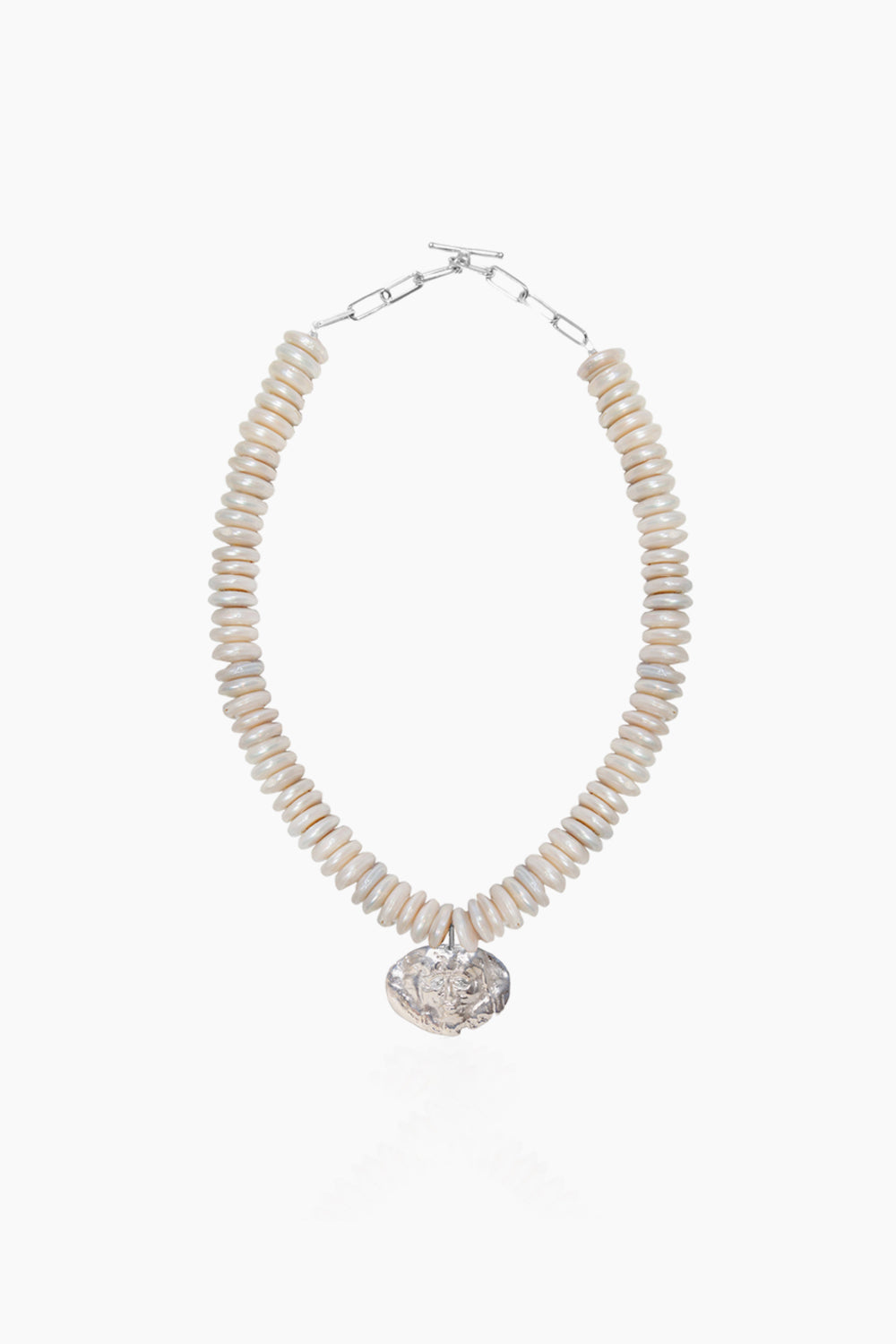 Nikolaos Rondelle Pearl Necklace