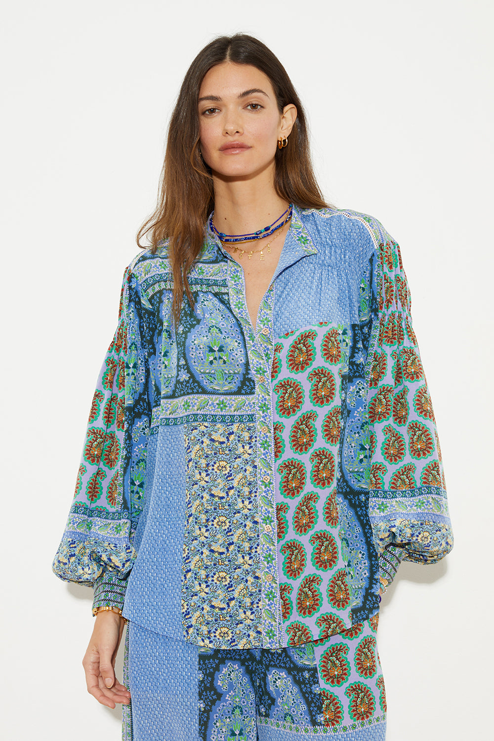Onda Silk Smock Shirt