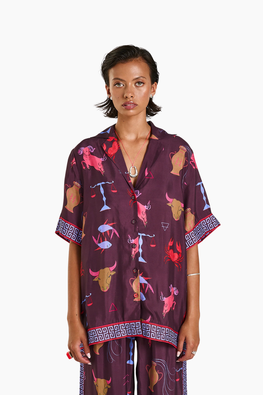 Button Up SS Shirt - Zodiac