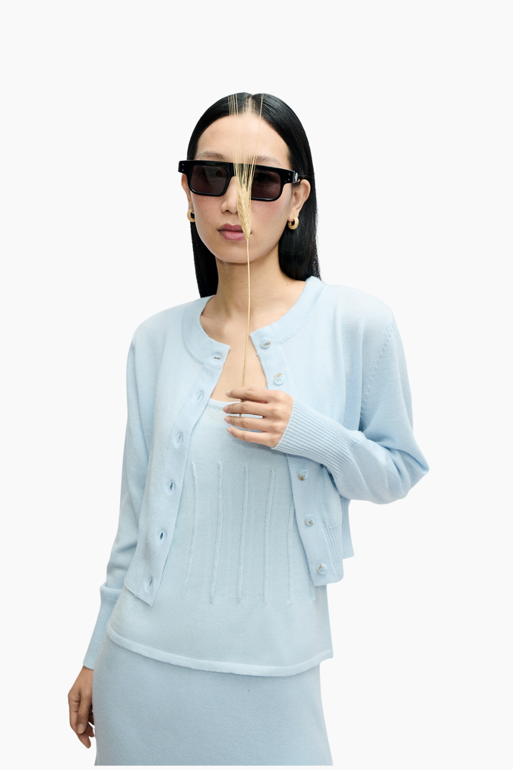 Wool Cropped Cardigan