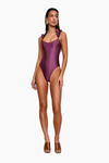 Tisi One Piece Swimsuit Eggplant