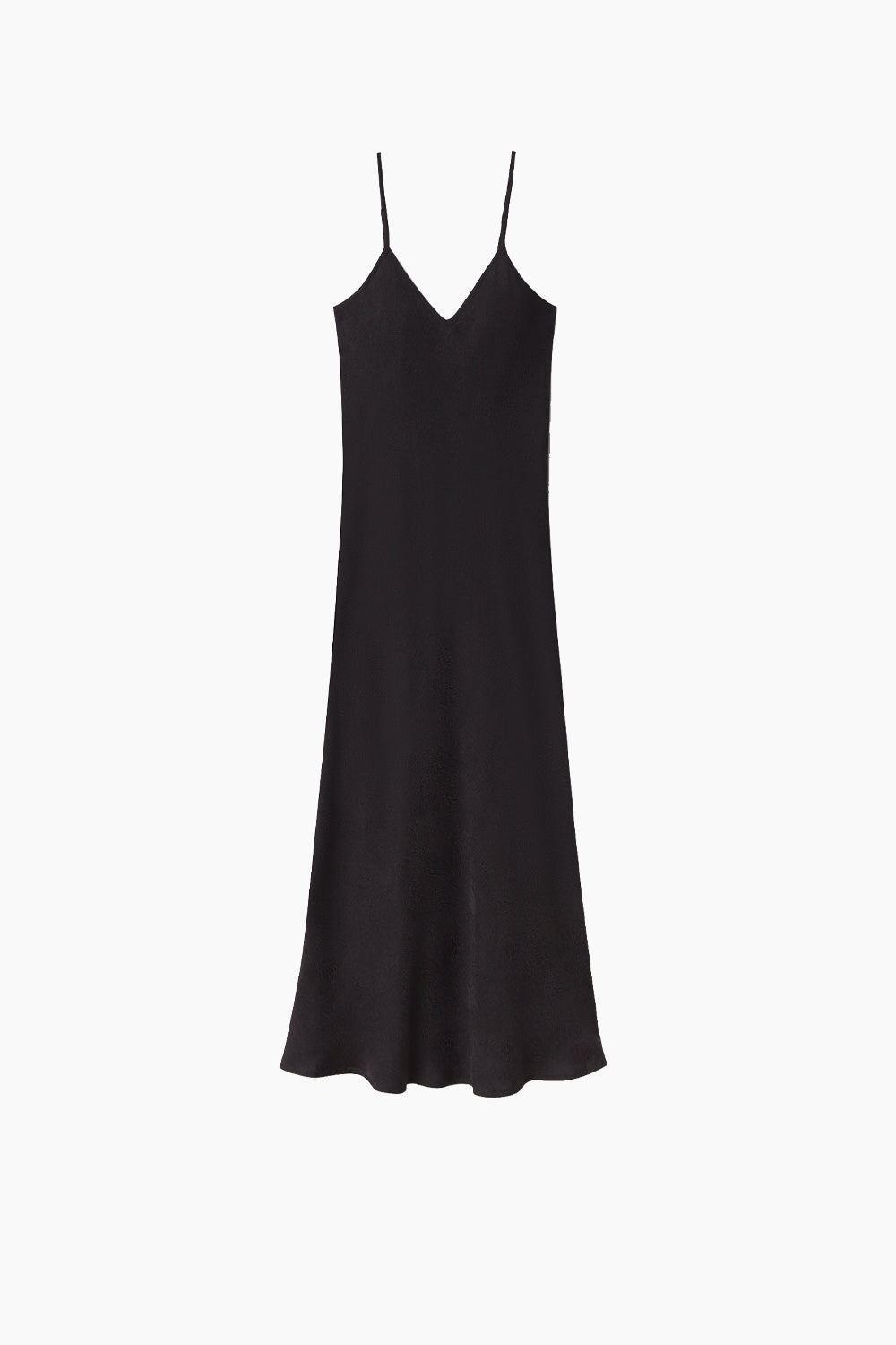 Silk Laundry 90S Slip Dress Black – 100% Silk, Bias Cut & Adjustable Straps