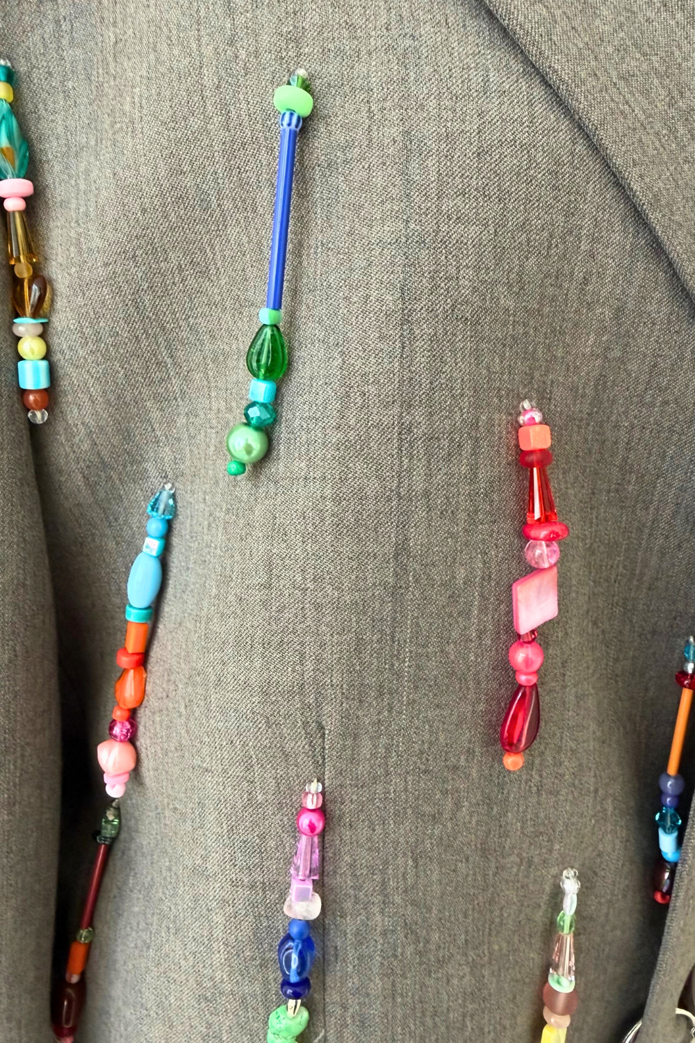 Antracite Cropped Rainbow Blazer - Second Image