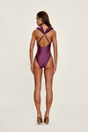 Tisi One Piece Swimsuit Eggplant