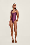 Tisi One Piece Swimsuit Eggplant