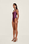 Tisi One Piece Swimsuit Eggplant