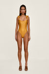 Tisi One Piece Swimsuit Gold