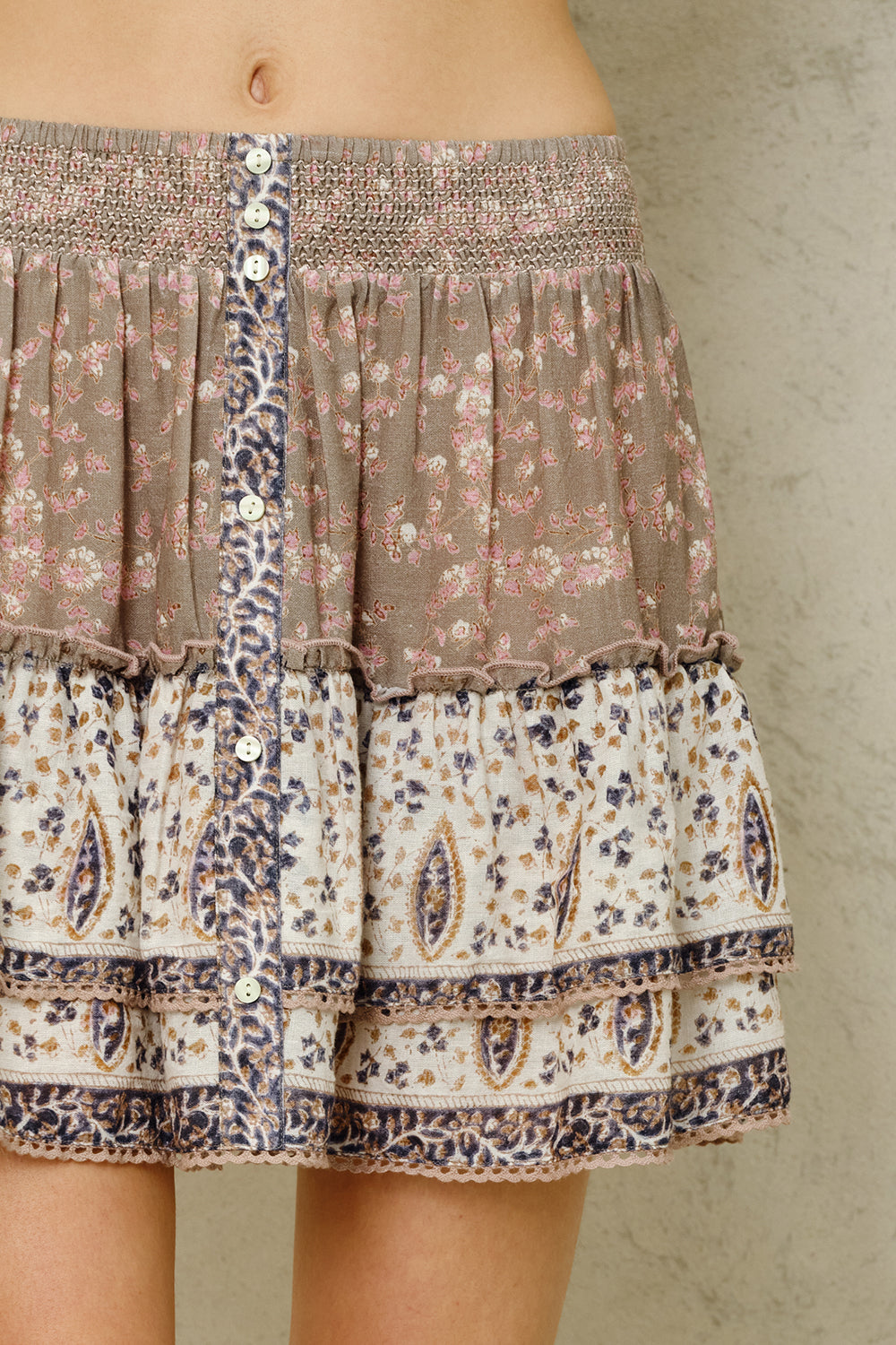 Bani Print Mini Skirt - Second Image
