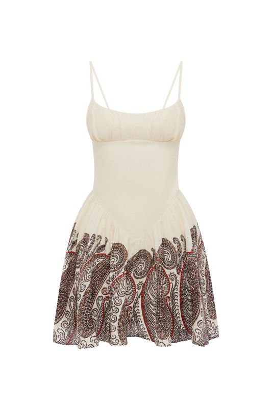 Cassia Gathered Bust Mini Dress