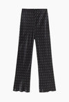 Bias Cut Pants Polka Dots