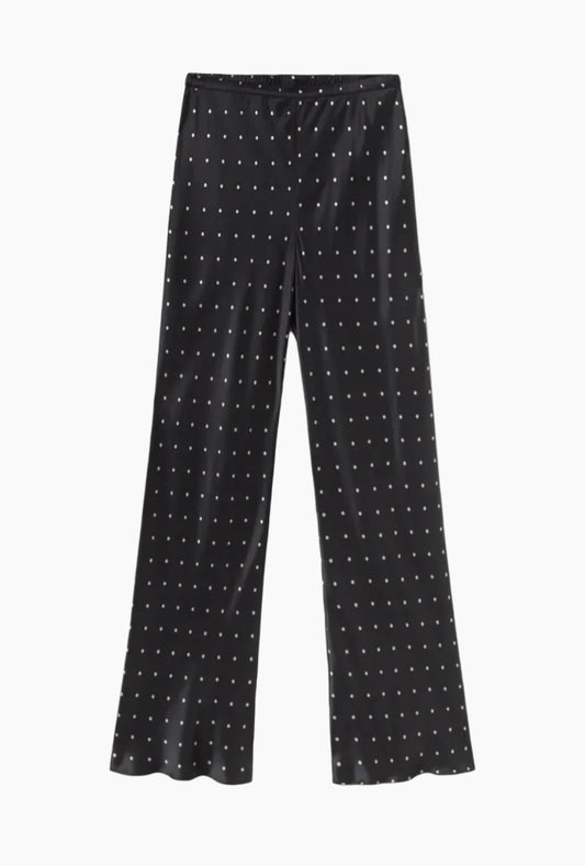 Bias Cut Pants Polka Dots