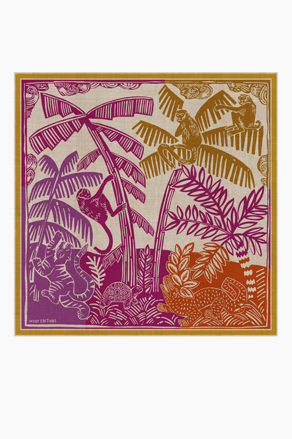 Scarf Square Jungle - Second Image