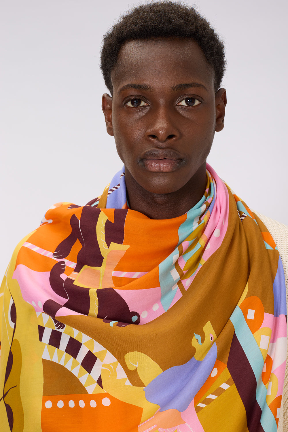 Scarf Rollercoaster Pastel - Second Image