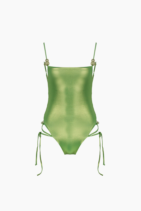Frey One Piece Metallic Green