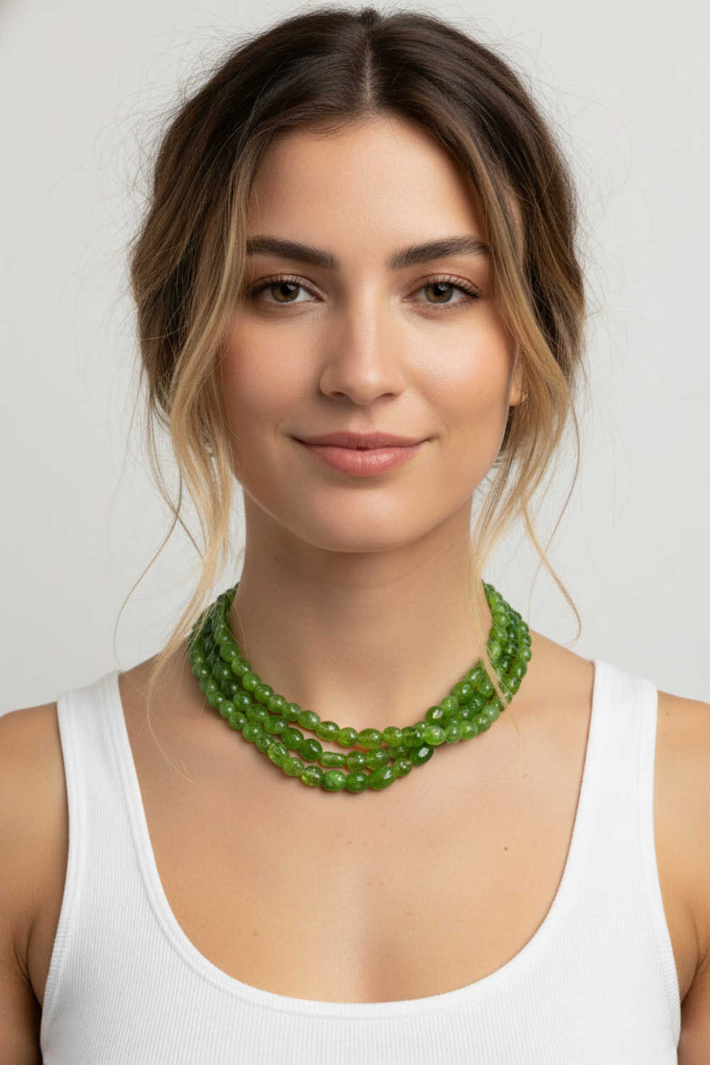 Green Jade necklace - Second Image