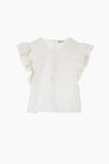 Lori EMB Short Sleeves Top