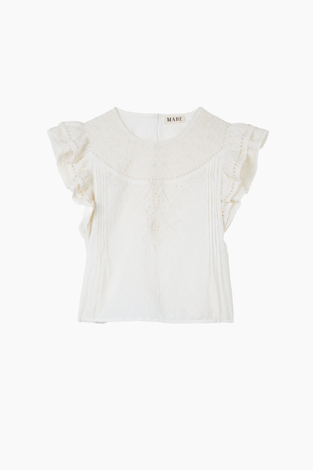 Lori EMB Short Sleeves Top
