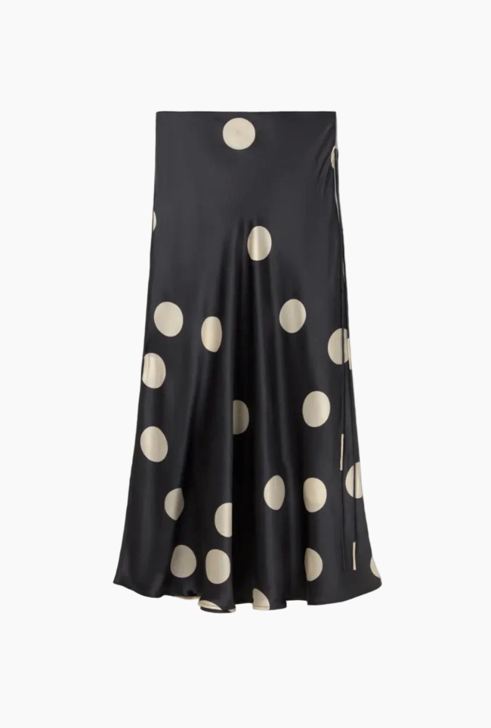 Long Bias Cut Skirt Polka Dot