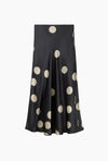 Long Bias Cut Skirt Polka Dot