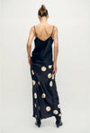 Long Bias Cut Skirt Polka Dot