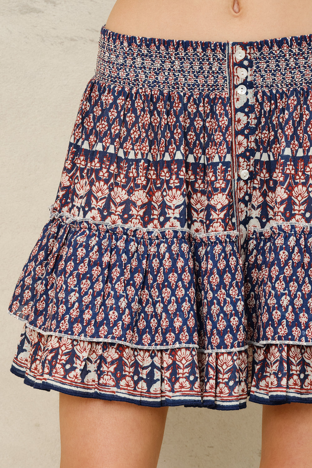 Mari Print Mini Skirt