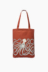 Shopper Bag Octopus Orange