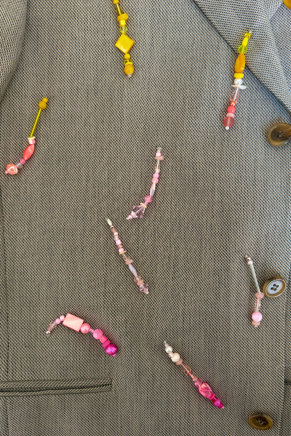 Agate Tonal Beaded Blazer - Second Image