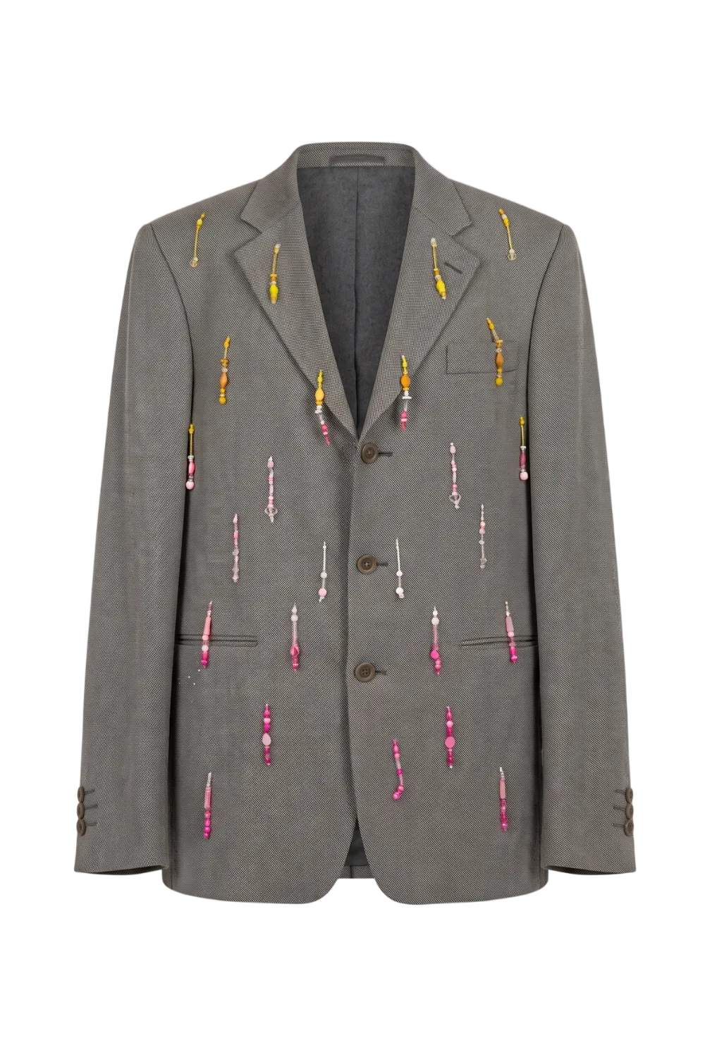 Agate Tonal Beaded Blazer