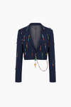 Azurite Cropped Rainbow Blazer