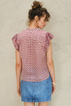 Viti Print Short Sleeves Top