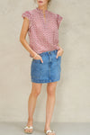 Viti Print Short Sleeves Top