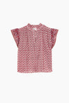 Viti Print Short Sleeves Top