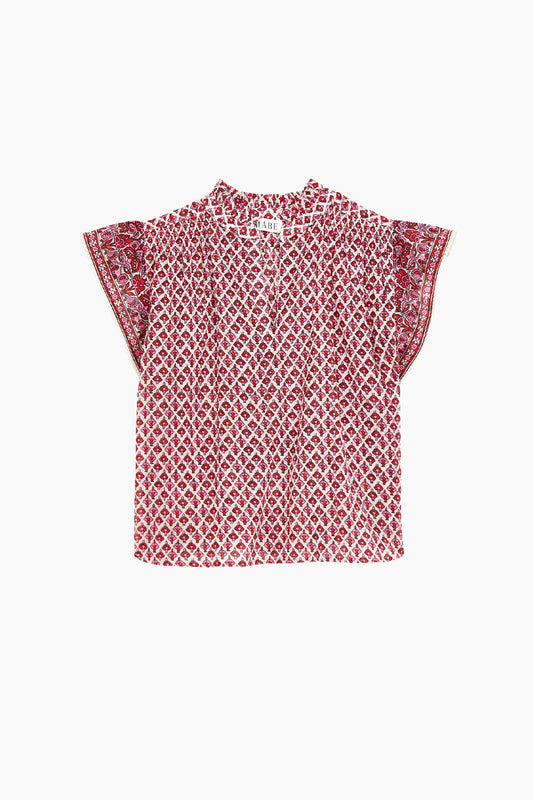 Viti Print Short Sleeves Top