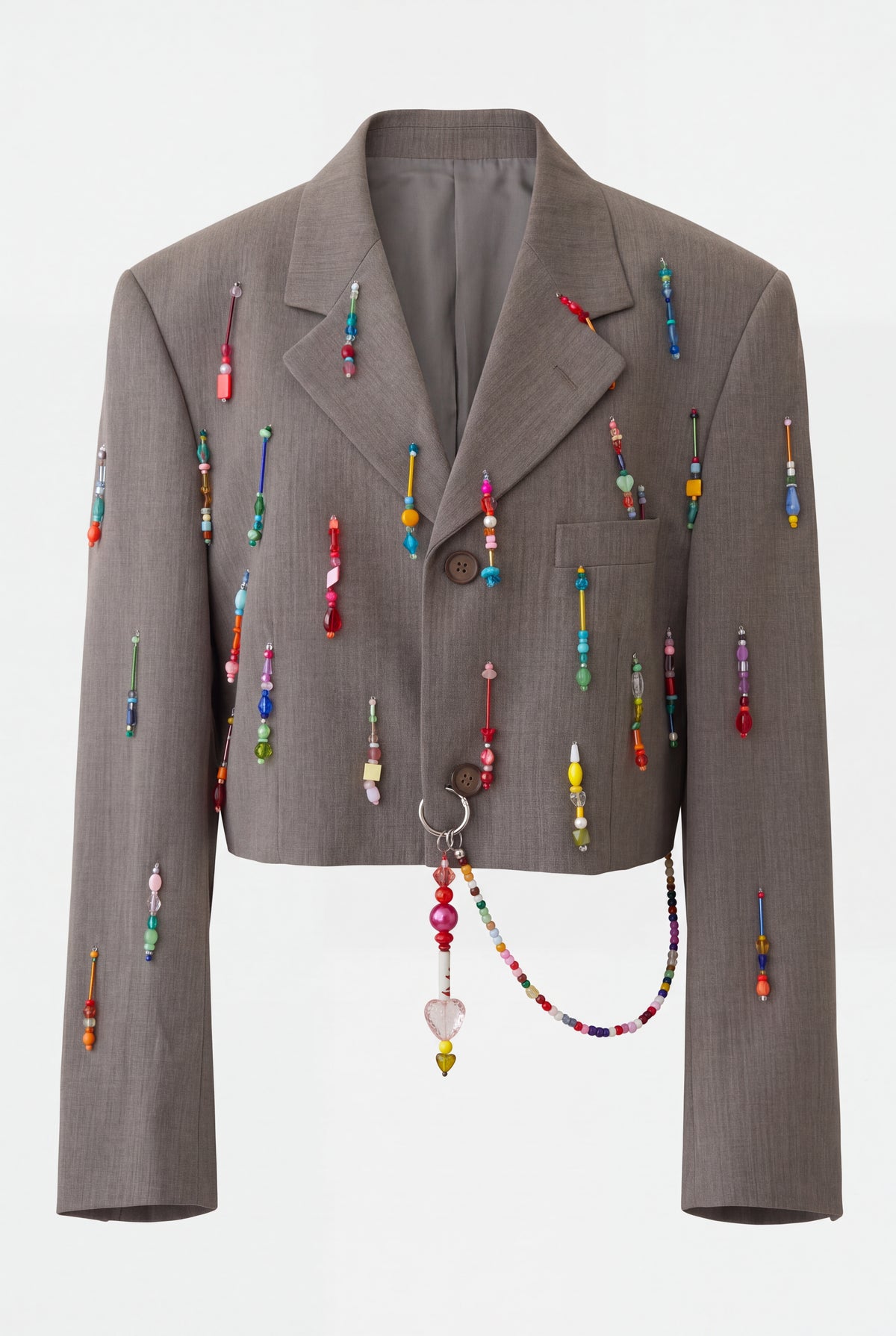 Antracite Cropped Rainbow Blazer