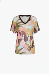 V Neck Mesh Tee - Wonderland
