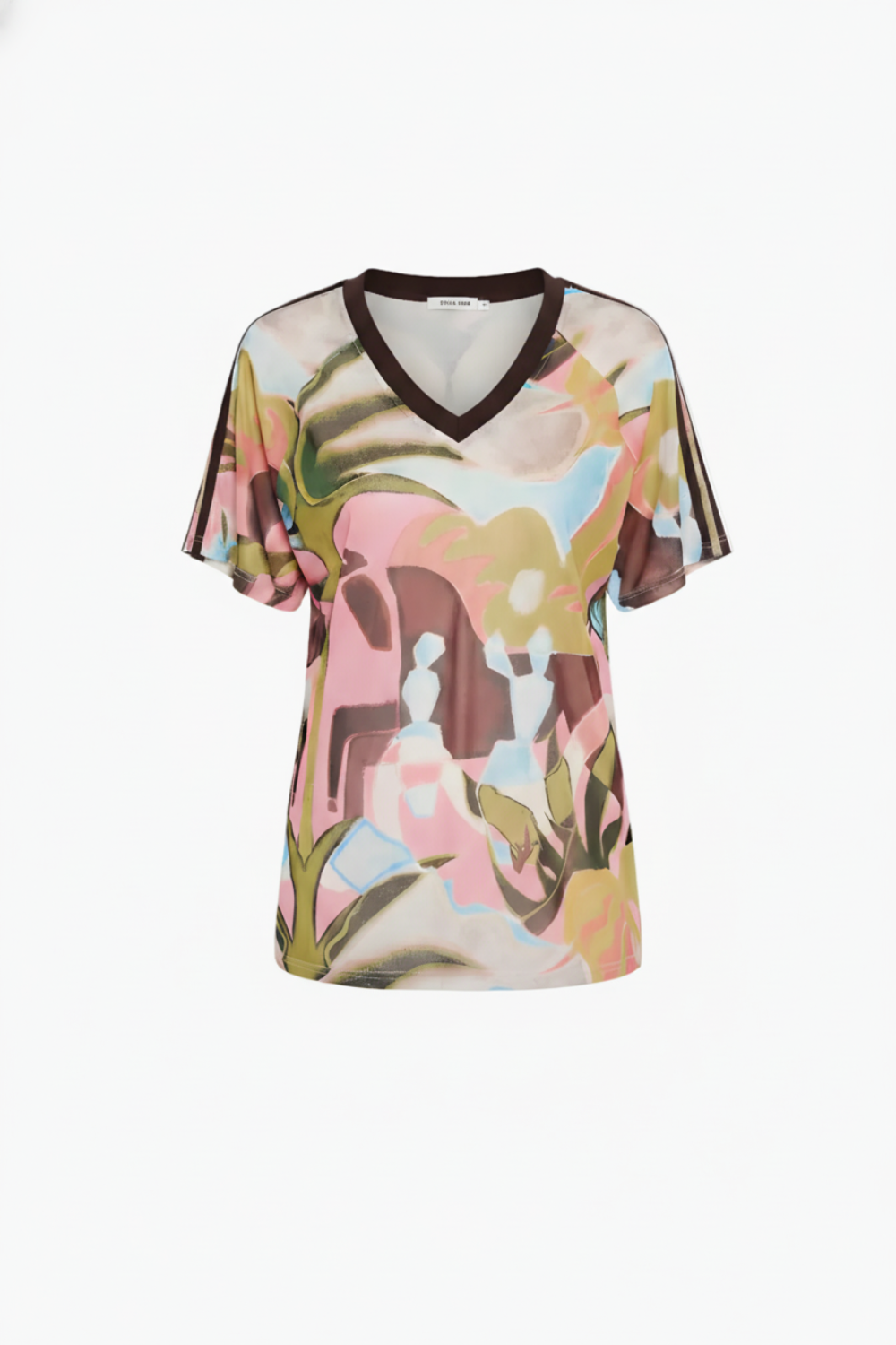 V Neck Mesh Tee - Wonderland