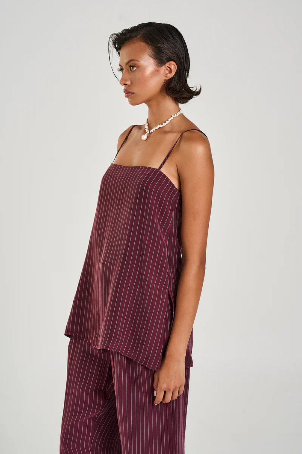 Tunic Top - Kina Pinstripe - Second Image