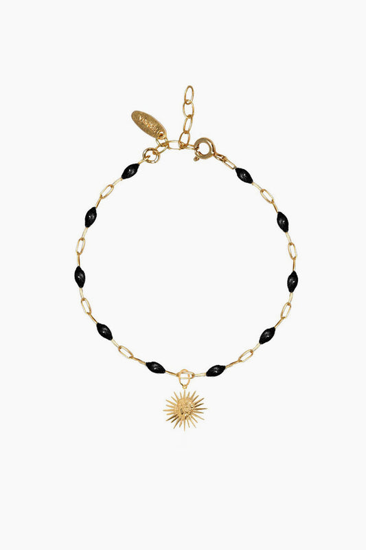 Mini Gold Sun Enamel Bracelet