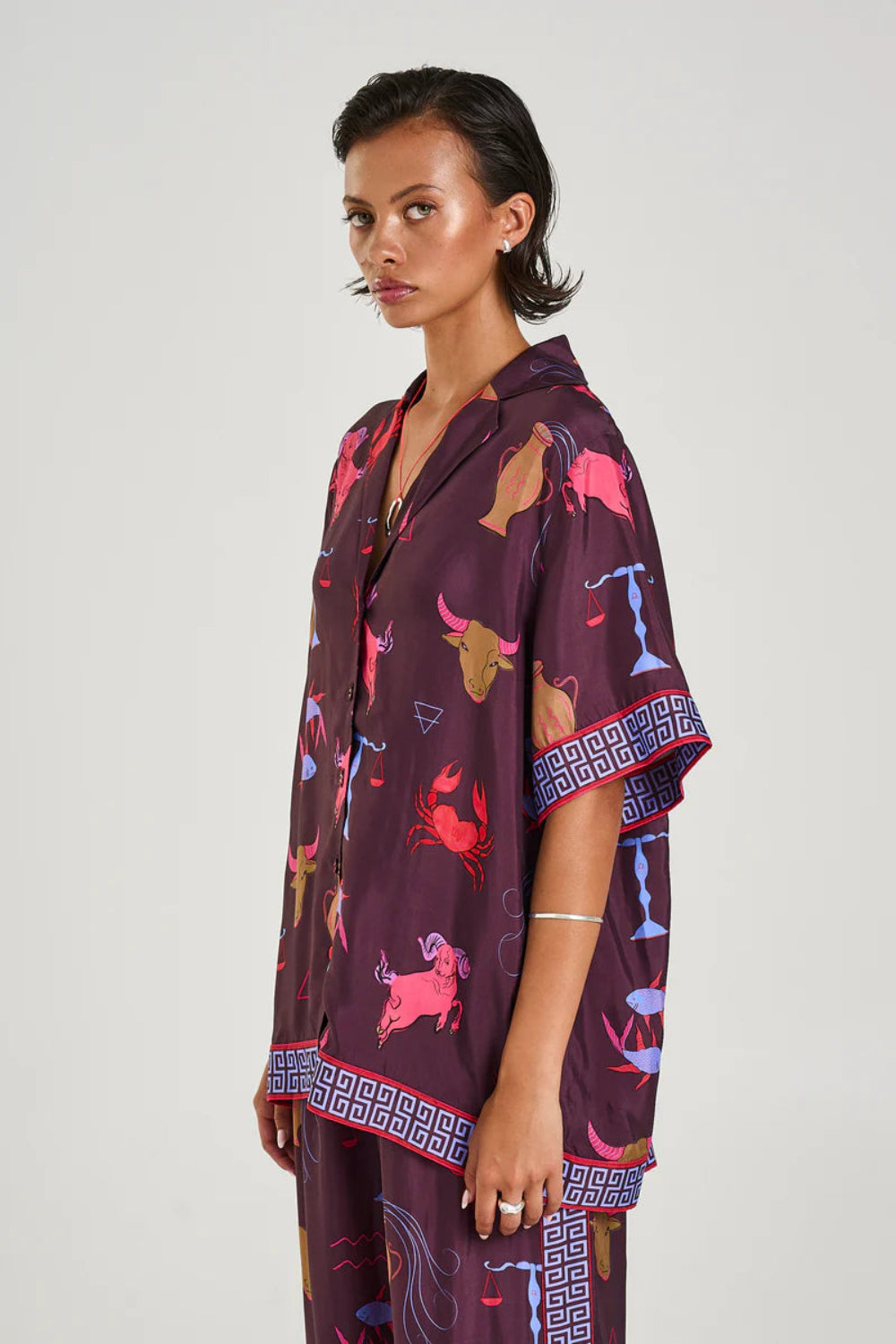 Button Up SS Shirt - Zodiac