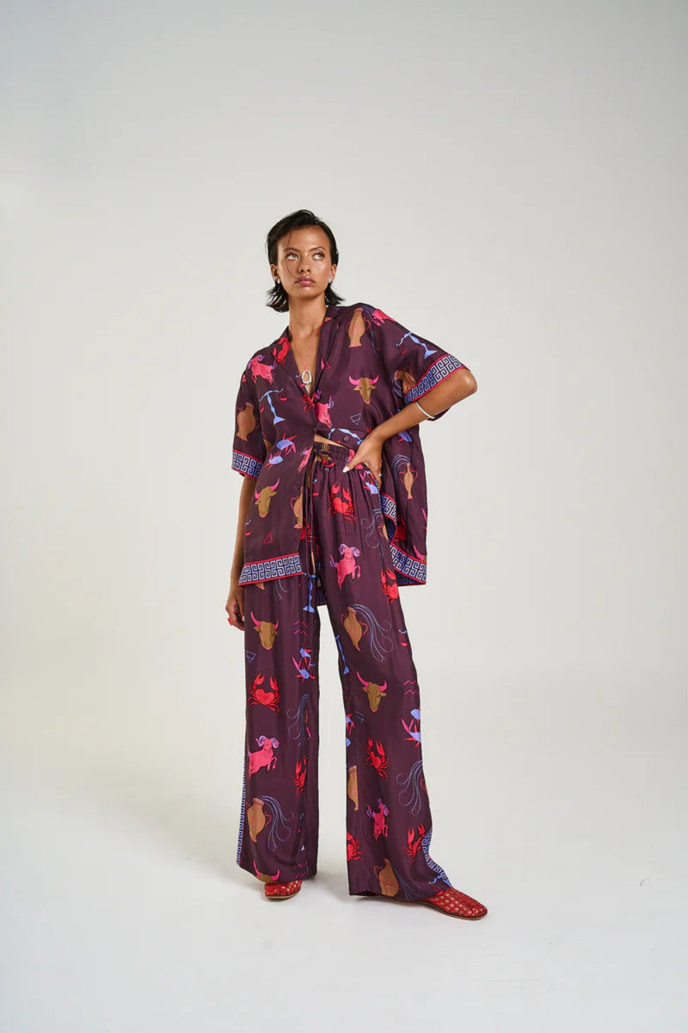 Button Up SS Shirt - Zodiac